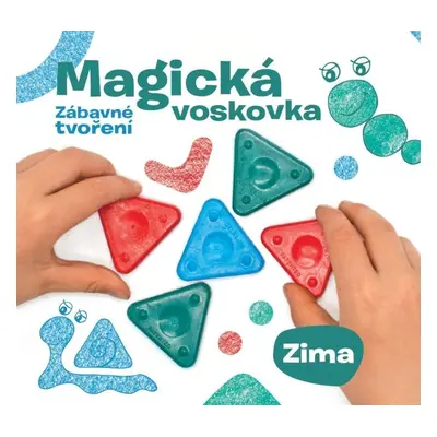 Magická voskovka sada - Zima (knížka, voskovky, výseky)