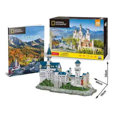 Puzzle 3D Zámek Neuschwanstein 121 dílků - CubicFun