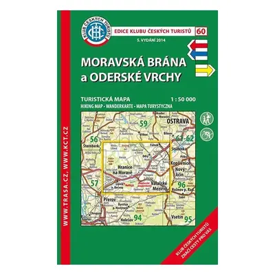 KČT 60 Moravská brána, Oderské vrchy 1:50T Turistická mapa