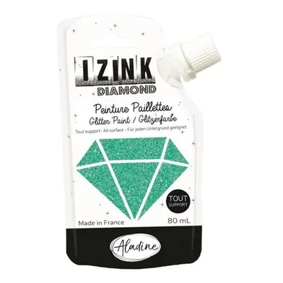 Diamantová barva IZINK Diamond - tyrkysová, 80 ml