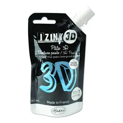 Reliéfní pasta 3D IZINK - volubis, perleťová modrá, 80 ml