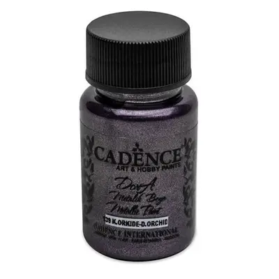 Metalická akrylová barva Cadence Dora Metalic - tmavá orchidej / 50 ml