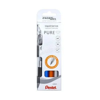 Pero gelové Pentel EnerGel Pure BLN75TL - 4 barvy 0,5mm / sada