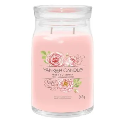 YANKEE CANDLE Fresh Cut Roses svíčka 567g / 2 knoty (Signature velký)