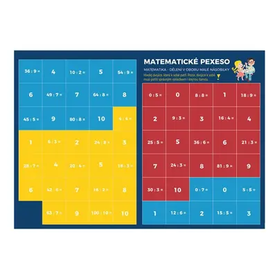 Pexeso: Matematika - Dělení v oboru malé násobilky - Martin Staněk