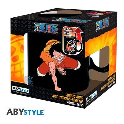 One Piece Hrnek měnící 460 ml - Luffy & Ace