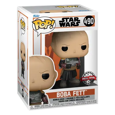 Funko POP Star Wars The Mandalorian - Boba Fett w/o helmet (exclusive special edition)