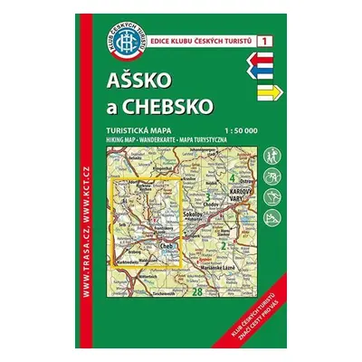 KČT 1 Ašsko a Chebsko 1:50T Turistická mapa