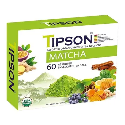 Čaj TIPSON BIO Matcha kazeta 60 ks x 1,5g