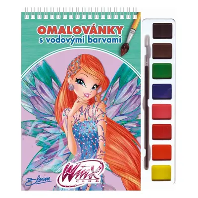 Winx Club Bloom - Omalovánky s vodovými barvami (zelená)