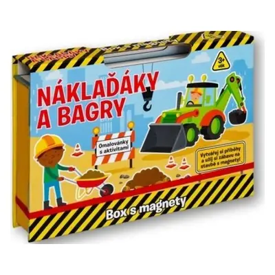 Náklaďáky a bagry - Box s magnety