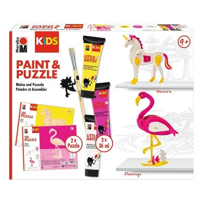 Marabu KiDS Little Artist Paint&Puzzle - Unicorn