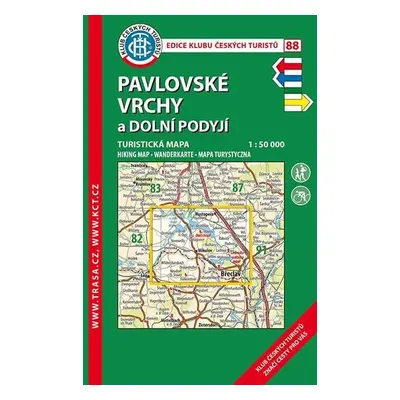 KČT 88 Pavlovské vrchy a Dolní Podyjí 1:50T Turistická mapa