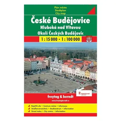 České Budějovice mapa 1:15 000