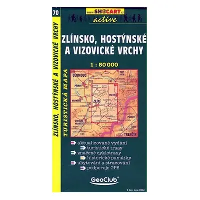 SC 070 Zlínsko, Hostýnské a Vizovické vrchy 1:50 000