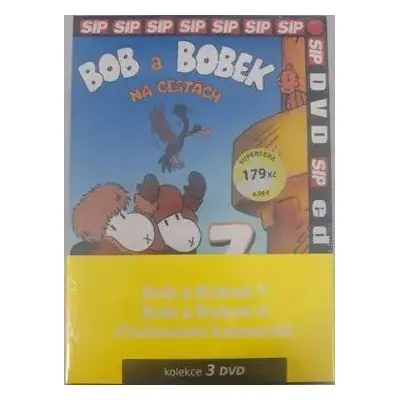 Bob a Bobek 07, 08, Pruhovaní kamarádi - 3 DVD pack