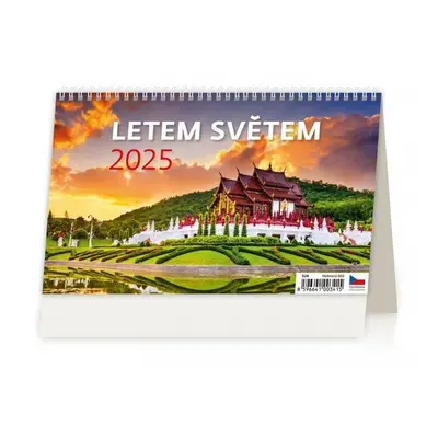 Kalendář stolní 2025 - Letem světem