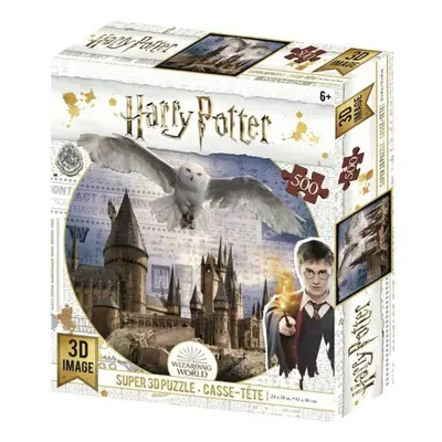 Puzzle 3D Harry Potter - Bradavice a Hedvika / 500 dílků - kolektiv.