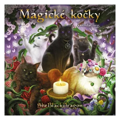 Kalendář 2025 Magické kočky - nástěnný - SheBlackDragon