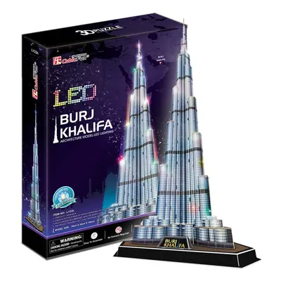 Puzzle 3D Burj Khalifa / led - 136 dílků - Sparkys