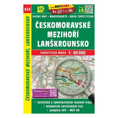 SC 454 Českomoravské mezihoří, Lanškrounsko 1:40 000