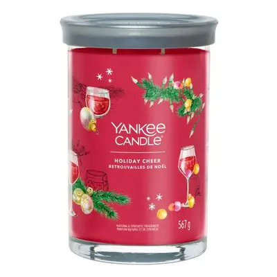 YANKEE CANDLE Holiday Cheer svíčka 567g / 2 knoty (Signature velký)