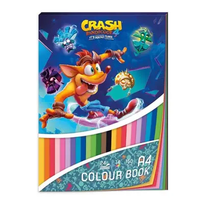 Blok barevných papírů A4 - Crash Bandicoot