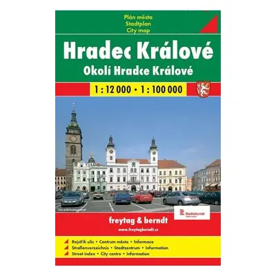 Hradec Králové mapa 1:12 000