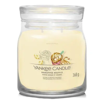 YANKEE CANDLE Banoffee Waffle svíčka 368g / 2 knoty (Signature střední)