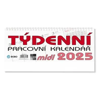 BOBO Stolní pracovní kalendář MIDI 2025