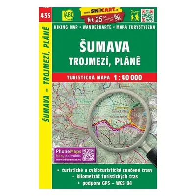 SC 435 Šumava - Trojmezí, Pláně 1:40 000