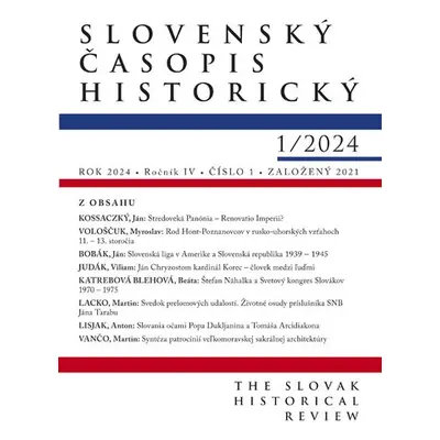 Slovenský časopis historický 1 / 2024