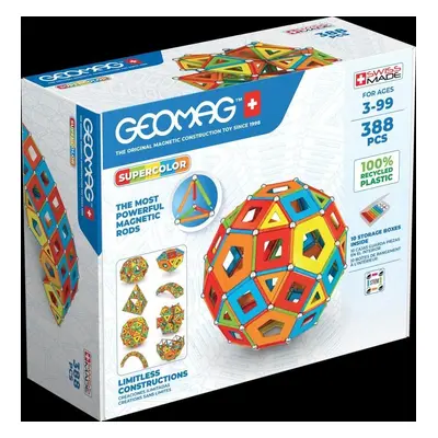 Geomag Supercolor 388 dílků (magnetická stavebnice) - Geomag