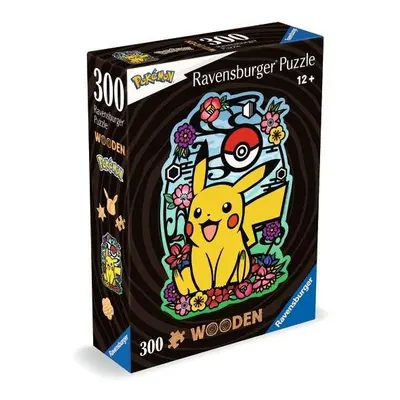 Dřevěné puzzle Pikachu 300 dílků