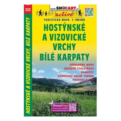 SC 222 Hostýnské a Vizovické vrchy, Bílé Karpaty 1:100 000