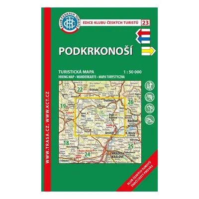 KČT 23 Podkrkonoší 1:50 000/turistická mapa