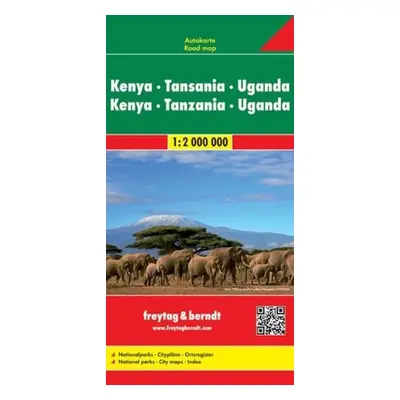 AK 2104 Keňa Tanzanie Uganda Rwanda 1:2 000 000 / automapa