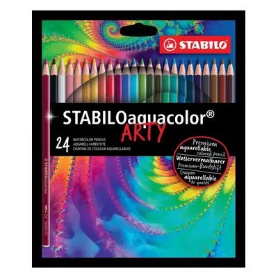 Pastelky STABILO aquacolor, sada 24 ks v kartonovém pouzdru"ARTY"