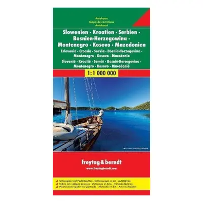 Slovinsko-Chorvatsko-Srbsko-Bosna-Hercegovina-Černá Hora-Makedonie 1:1 000 000 / automapa + mapa