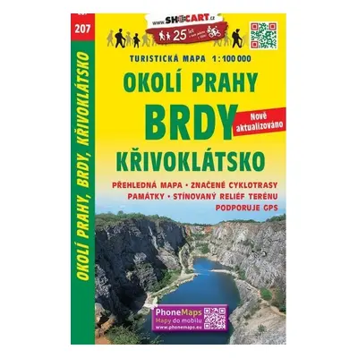 SC 207 Okolí Prahy, Brdy, Křivoklátsko 1:100 000