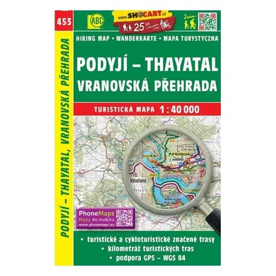 SC 453 Podyjí, Thayatal, Vranovská přehrada 1:40 000