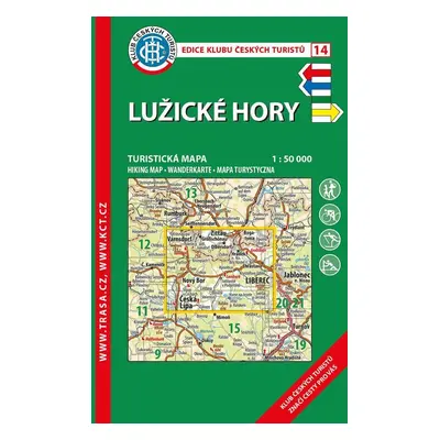 KČT 14 Lužické hory 1:50 000 / turistická mapa, 9. vydání