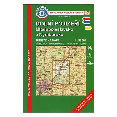 Dolní Pojizeří, Mladoboleslavsko/KČT 17 1:50T Turistická mapa