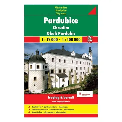 Pardubice mapa 1:12 000