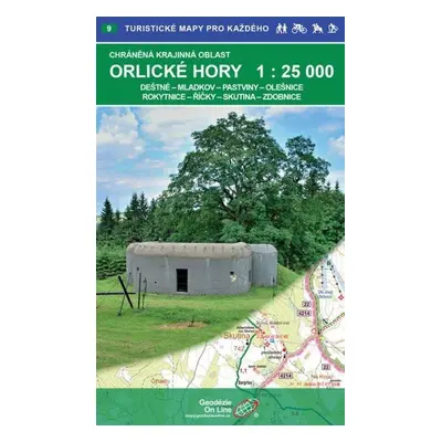 Orlické hory 1:25 000 / 9 Turistické mapy pro každého, 3. vydání