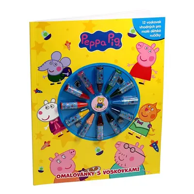 Peppa Pig - Omalovánky s voskovkami - Kolektiv