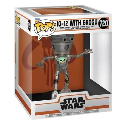 Funko POP Deluxe: Mandalorian - IG-12 with Grogu