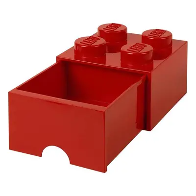 Úložný box LEGO s šuplíkem 4 - červený