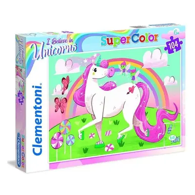 Clementoni Puzzle Supercolor Jednorožec / 104 dílků