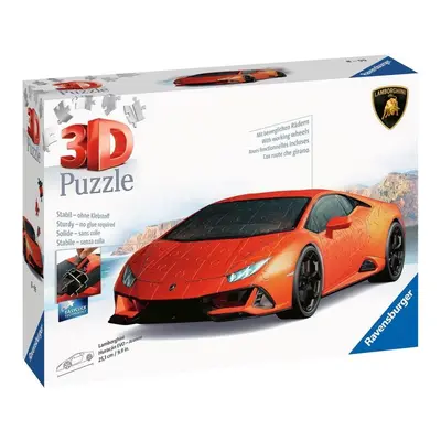 3D Puzzle: Lamborghini Huracán EVO oranžové 108 dílků